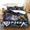 BERSERK Bedding Set Single Twin Full Queen King Size Bed Set Aldult Kid Bedroom Duvetcover Sets 2 - Berserk Merchandise