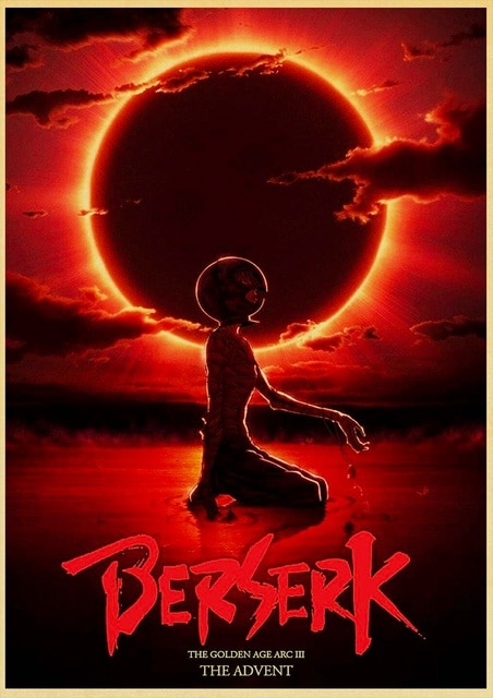 BERSERK Posters Retro Kraft Paper Vintage Room Home Bar Cafe Decor Aesthetic Art Wall Painting.jpg 640x640 15 - Berserk Merchandise