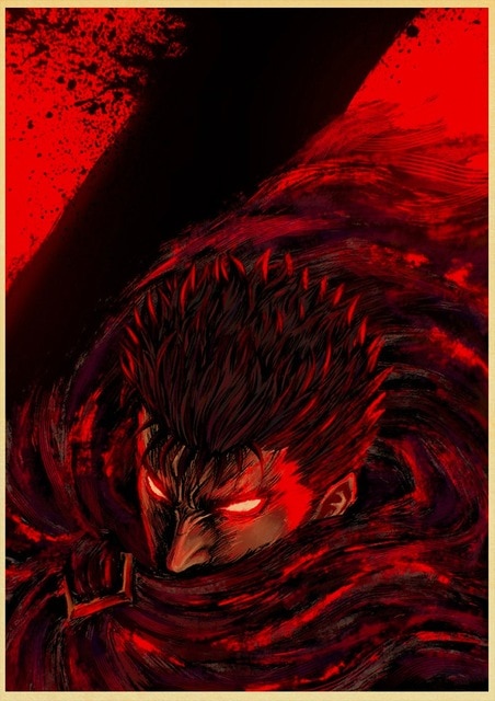 BERSERK Posters Retro Kraft Paper Vintage Room Home Bar Cafe Decor Aesthetic Art Wall Painting.jpg 640x640 8 - Berserk Merchandise