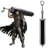 Berserk Guts Keychain Legend Warrior Black Zinc Alloy Sword Pendant Keyring New Weapons Key Chains Car - Berserk Merchandise