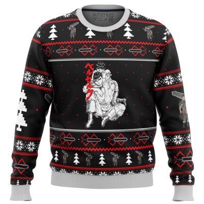 Berserk Guts and Casca Ugly Christmas Sweater1 - Berserk Merchandise