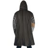 Guts Armor Berserk AOP Hooded Cloak Coat BACK Mockup - Berserk Merchandise