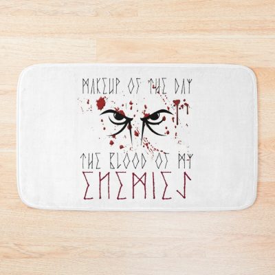 Makeup Of The Day: The Blood Of My Enemies | White Font | Berserker Viking Design Bath Mat Official Berserk Merch