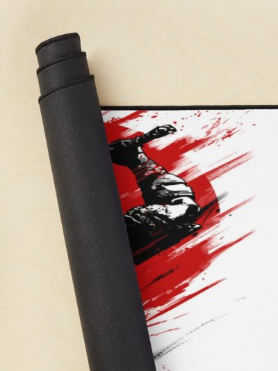 An Angry Warrior With A Beard, His Body Was Stained With Blood, Berserk Mouse Pad Official Berserk Merch