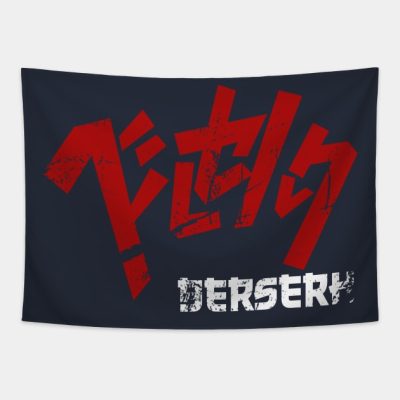 Berserk Kanji Red Tapestry Official Berserk Merch