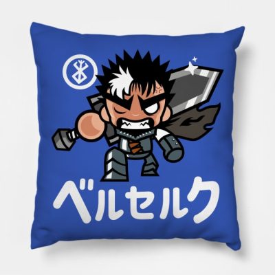 Chibiguts Iv Collab With Evasinmas Throw Pillow Official Berserk Merch