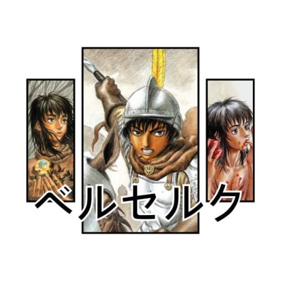 Casca Berserk For White Throw Pillow Official Berserk Merch