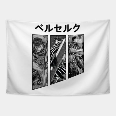 Guts Berserk For White Tapestry Official Berserk Merch