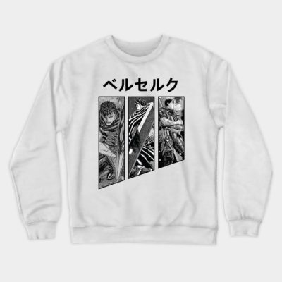 Guts Berserk For White Crewneck Sweatshirt Official Berserk Merch