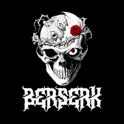 Berserk Skull Art Throw Pillow Official Berserk Merch