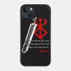 Dragonslayer From Berserk Phone Case Official Berserk Merch