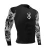 Anime Berserk Compression Shirt Men Gym Workout Running Tops Undershirts Print Long Sleeve Quick Dry Athletic - Berserk Merchandise