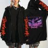 Anime Berserk Harajuku Guts Eyes Manga Zipper Hoodies Men 90s Vintage Cartoon Harajuku Oversized Jacket coat - Berserk Merchandise