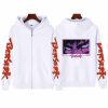 Anime Berserk Harajuku Guts Eyes Manga Zipper Hoodies Men 90s Vintage Cartoon Harajuku Oversized Jacket coat 4 - Berserk Merchandise