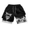 Anime Berserk Performance Shorts 3D Print Sport Running 2 in 1 Gym Shorts Training Men s - Berserk Merchandise