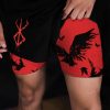 Anime Berserk Shorts Men 2 In 1 Bilayer Casual Sport Shorts Quick Dry Running Summer Jogging 1 - Berserk Merchandise