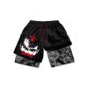 Anime Berserk Shorts Men 2 In 1 Bilayer Casual Sport Shorts Quick Dry Running Summer Jogging 3 - Berserk Merchandise