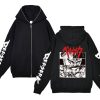 Autumn Fleece Full Zipper Jackets Anime Berserk Print Sweatshirts Streetwear Loose Men s Hoodies Harajuku Casual 4 - Berserk Merchandise