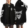 Berserk Anime Hoodie Men Zip Up Hooded Sweatshirt Anime Zipper Jackets Casual Print Women Unisex Black 1 - Berserk Merchandise