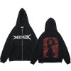 Berserk Zipper Hoodie Anime Long Sleeve Sweatshirts Harajuku Cool Men Women Jackets Clothes Hip Hop Casual - Berserk Merchandise