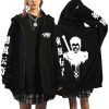 Japanese Anime Berserk Zipper Hoodies Funny Guts Eyes Printed Jackets Hip Hop Streetwear Casual Fleece Long 1 - Berserk Merchandise