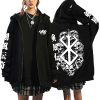 Japanese Berserk Zip Up Jackets Anime Guts Eyes Graphics Hoodies Hip Hop Streetwear Sweatshirts Unisex Loose 3 - Berserk Merchandise