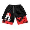 Men s Anime Shorts Berserk Manga Print 2 in 1 Gym Shorts Compression Stretchy Sports Shorts 4 - Berserk Merchandise