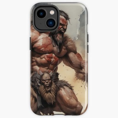 Ferocious Barbarian In Berserk And Rage Mode Iphone Case Official Berserk Merch