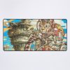 Berserk Steampunk Motorcycle Cat Go Through Castle In The Sky Mouse Pad Official Berserk Merch