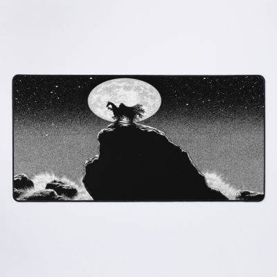 Moon Night Sky Dark Knight Fantasy Berserk Mouse Pad Official Berserk Merch