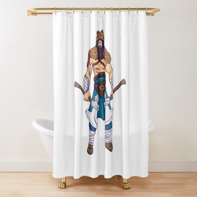 Viking Berserk Comic Style | Thor | Odin | Ragnar Shower Curtain Official Berserk Merch